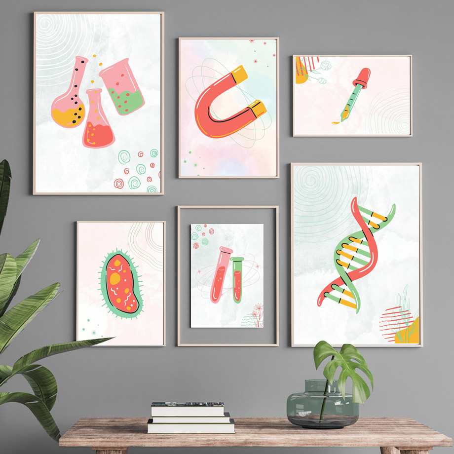 لوحة قماشية بدون إطار، طباعة ف - مراجعة Science Nursery وسعره