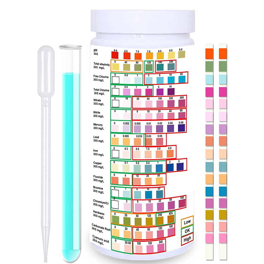 شرائط اختبار المياه لمياه الشر - مراجعة Ph Strip Test وسعره