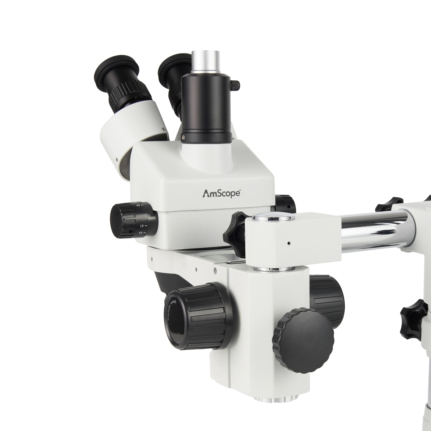 رأس مجهر ستيريو ثلاثي العدسات  - مراجعة Amscope Microscope Stereo 7X-45X وسعره